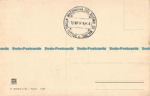 R145713 Mailand. Der Dom. G. Modiano. 1914