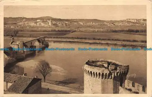 R144923 Avignon. Allgemeiner Blick auf das rechte Rhoneufer. Yvon. 1930