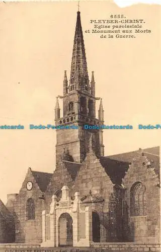 R145758 Pleyber Christus. Pfarrkirche und Denkmal der Kriegstoten. N