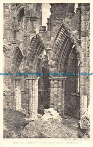 R145791 Whitby Abbey. Arcade North Querschiff. Büro der Werke