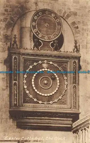 R145806 Kathedrale von Exeter. Die Uhr. Frith. 1930