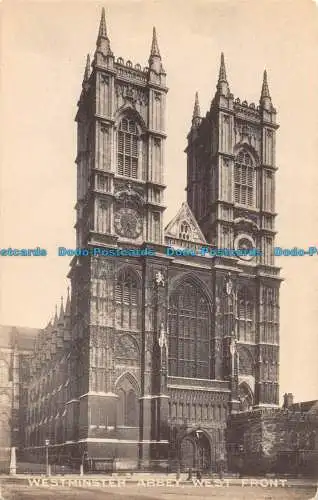 R147137 Westminster Abbey Westfront