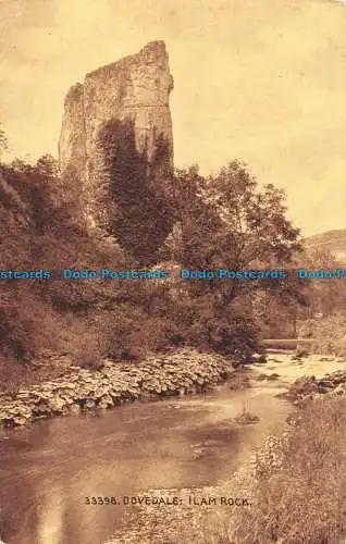 R145080 Dovedale. Ilam Rock. Photochrom. Sepiatone. Nr. 33398