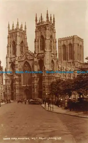 R145901 York Minster. Westfront. Judges Ltd