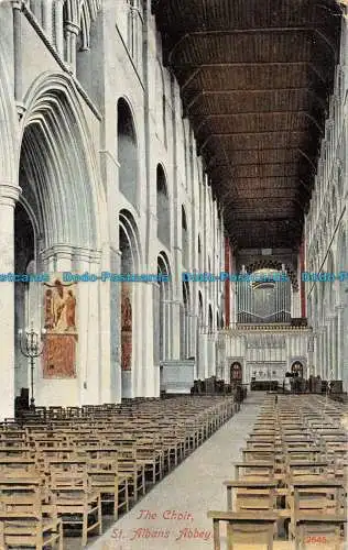 R147179 Der Chor. St. Albans Abbey. Hartmann. 1905