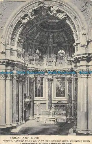 R147184 Berlin. Altar im Dom Siloah