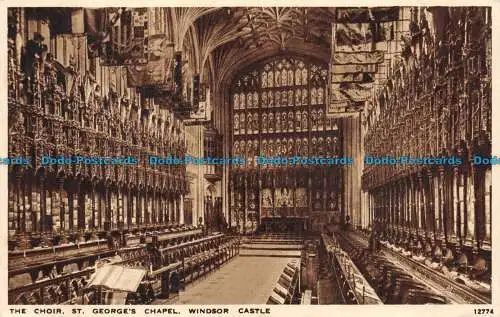 R145948 Die Chorkapelle St. Georges. Windsor Castle. Lachs. Gravur. Nr. 12774