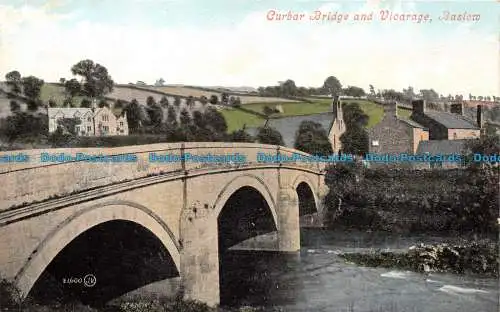 R146473 Bordsteinbrücke und Pfarrhaus. Baslow. Valentinstag