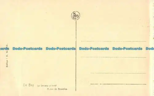 R147213 De Bay. Die primitive Wiege. Nels