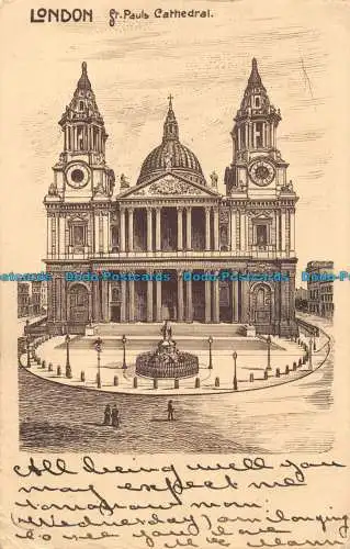 R147251 London. St. Pauls Kathedrale. Schaar und Dathe. 1906