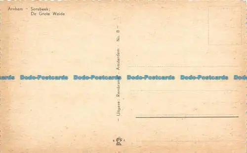 R145194 Arnheim. Sonsbeek. De Grote Weide