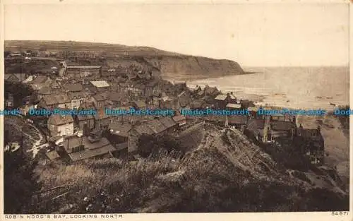 R146522 Robin Hoods Bay mit Blick nach Norden. Photochrom. Nr. 54871