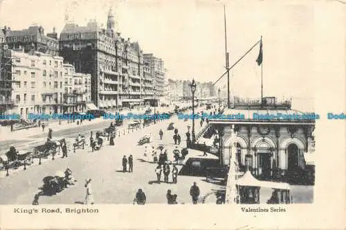 R145199 Kings Road. Brighton. Valentinstag. 1908