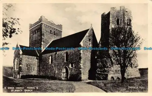 R146008 Dover Castle Pharos und St. Marys Kirche. Krone