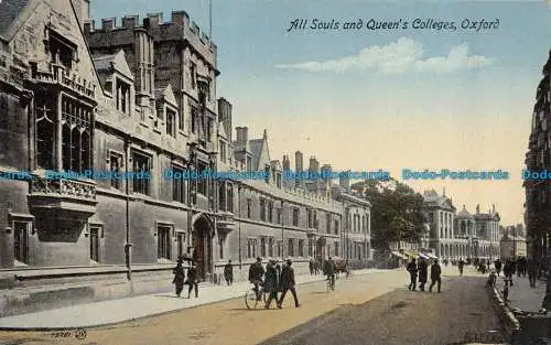 R145202 All Souls and Queens Colleges. Oxford. Valentinstag