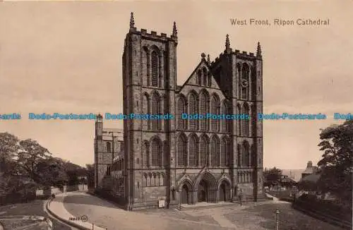 R146532 Westfront. Kathedrale von Ripon. Valentinstag