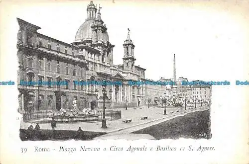 R146024 Rom. Piazza Navena oder Circus Agonale und Basilika S. Agnes