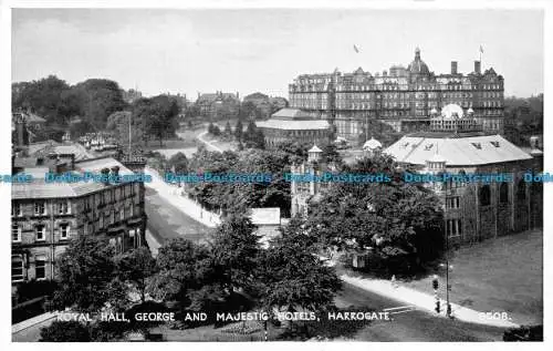 R146553 Royal Hall George und Majestic Hotels. Harrogate. Lachs