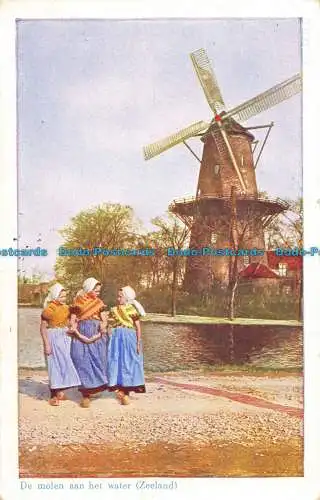 R147292 De Molen Aan Het Wasser. Zeeland. 1956