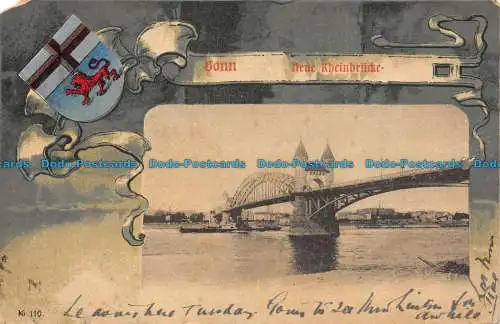 R146566 Bonn. Neue Rheinbrucke. 1901