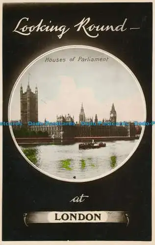 R146064 Blick in London. Häuser des Parlaments