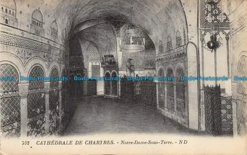 R146066 Kathedrale von Chartres. Notre Dame Sous Terre. ND. Nr. 752