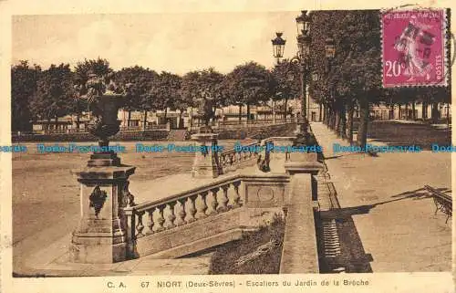 R146082 Niort. Treppe des Jardin de la Breche. C.A. Nr. 67