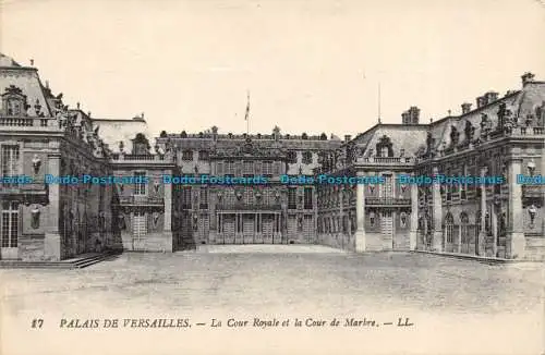 R146093 Schloss Versailles. den königlichen Hof und den Marmorhof. LL. Nr. 17