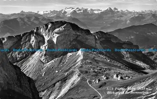 R145313 Pilatus Kulm. Blick gegen die Berneralpen. Rud. Suter. Nr. 3173