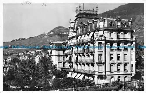 R145330 Montreux. Hotel d Europe. Papagei. 1958