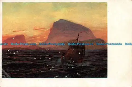 R145351 Alte Postkarte. Segelboot