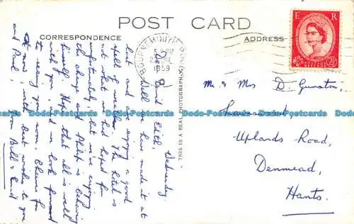 R147410 Der Pier- und Zickzackpfad. Bournemouth. RP. 1959