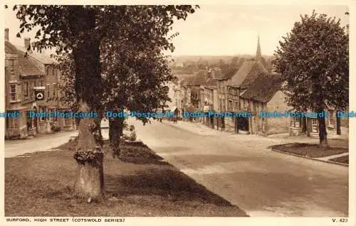 R146685 Burford High Street. Cotswold. Photochrom