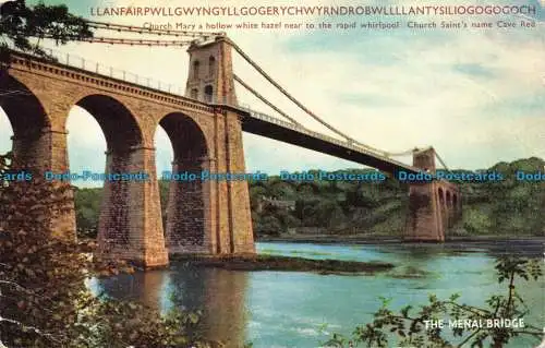 R147958 Die Menai-Brücke. Lachs. 1960