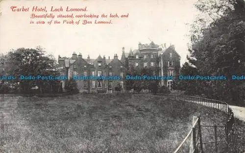 R147973 Tarbet Hotel. Loch Lomond. John R. McLean