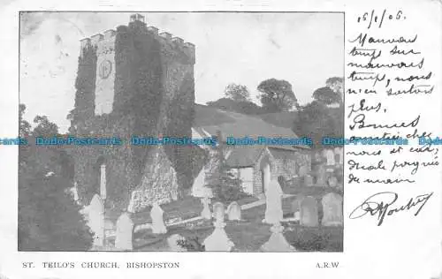 R145388 Kirche St. Teilos. Bishopston. 1906