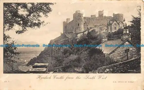 R146763 Schloss Harlech aus dem Südwesten. H.M. Werksamt. 1923