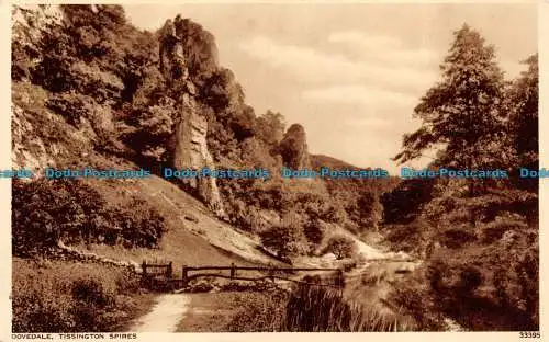 R145466 Dovedale. Tissington Spires. Photochrom. Nr. 33395