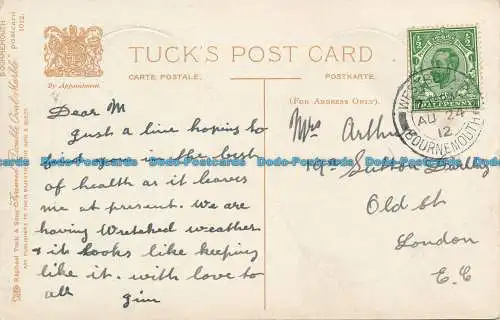 R147534 Bournemouth. Boscombe Gardens und Zick-Zack-Spaziergang. Buckel. Tuck. 1912