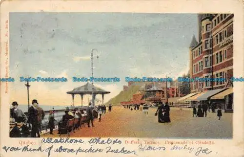 R147558 Quebec. Dufferin Terrasse. Promenade und Zitadelle. Montreal Import. 1907