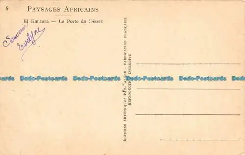 R147570 Afrikanische Landschaften. Das Kantara. das Wüstentor