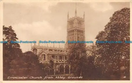 R148657 Cirencesterkirche aus Abteigelände. George Roper. Die Cecily. 1954