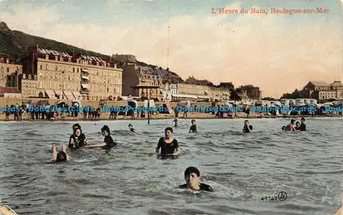 R148141 L Badezeit. Boulogne sur Mer. Valentinstag. 1909