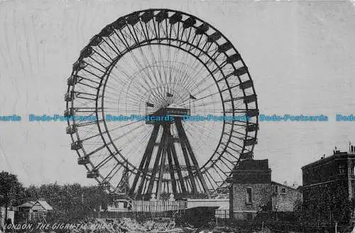 R148674 London. Das Gigantic Wheel. 1906