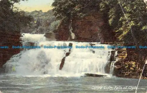 R148148 Corra Linn Falls of Clyde. B. B. London. 1909