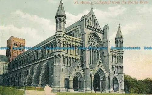 R148713 St. Albans Kathedrale aus dem Nordwesten. Tudor