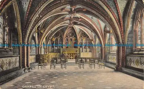 R148192 Kapelle in Krypta. Misch und Co. 1906