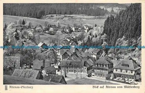 R148212 Altenau Oberharz. Blick auf Altenau vom Muhlenberg. Carl Friedrich