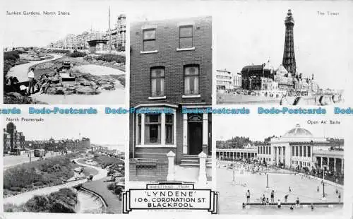 R148780 Lyndene. Blackpool. Multi-View. Pfeil. RP. 1949