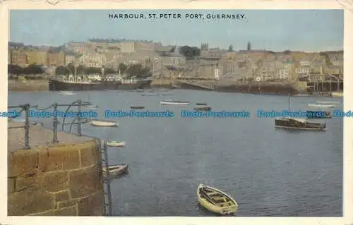 R148802 Hafen. Hafen von St. Peter. Guernsey. Dennis. 1952